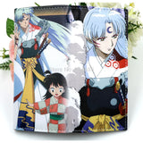 Inuyasha Sesshoumaru Leather Wallet Men Women Long Purse