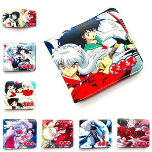 Inuyasha Sesshoumaru Higurashi Kagome Wallet Short PU Purse Cosplay Gift
