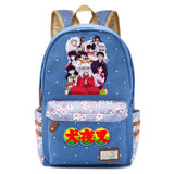 Inuyasha Anime Print Backpack Student Schoolbag Canvas Packsack