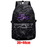 Anime JOJO'S Bizarre Adventure Fabric Backpack Schoolbag Zipper Mochila