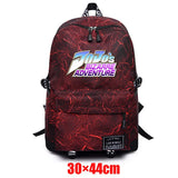 Anime JOJO'S Bizarre Adventure Fabric Backpack Schoolbag Zipper Mochila