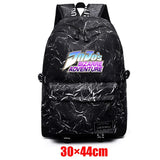 Anime JOJO'S Bizarre Adventure Fabric Backpack Schoolbag Zipper Mochila