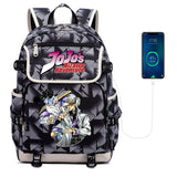 Anime JoJo's Bizarre Adventure USB Charging Backpack