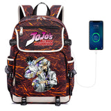 Anime JoJo's Bizarre Adventure USB Charging Backpack