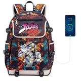 Anime JoJo's Bizarre Adventure USB Charging Backpack