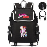 JoJo's Bizarre Adventure Casual Zipper Schoolbag