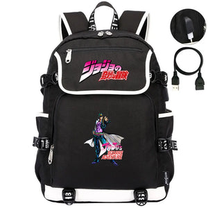 JoJo's Bizarre Adventure Casual Zipper Schoolbag