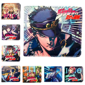 JoJo's Bizarre Adventure Jotaro Wallet Short PU Purse Cosplay Gift