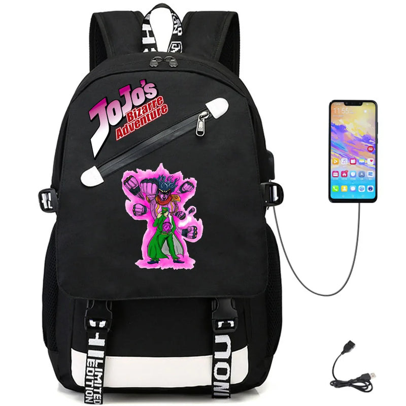 JoJo's Bizarre Adventure USB Oxford Backpack
