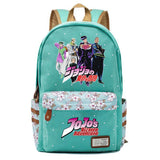JoJo's Bizarre Adventure Backpack Student Schoolbag Canvas Knapsack