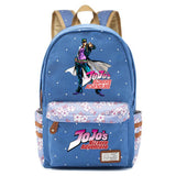 JoJo's Bizarre Adventure Backpack Student Schoolbag Canvas Knapsack