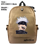 Jujutsu Kaisen Canvas Backpack Student Schoolbag Travel Laptop Cosplay