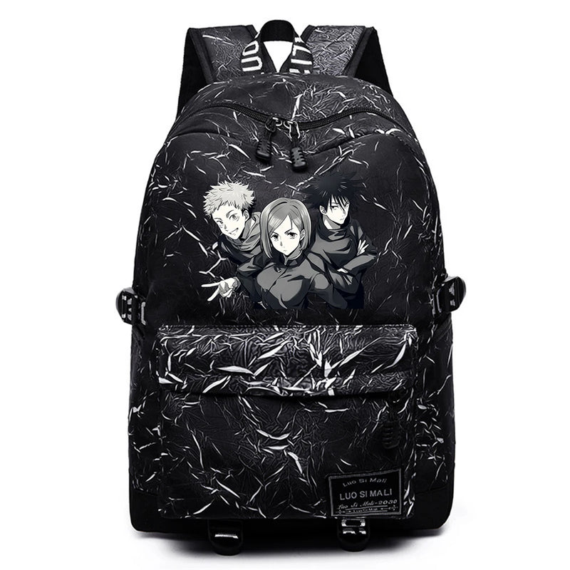 Jujutsu Kaisen Anime Backpack, Unisex Casual Travel School Bag