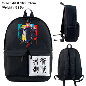 Jujutsu Kaisen Nylon Backpack Student Schoolbag Laptop Bag