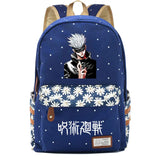Jujutsu Kaisen Zip Backpack Canvas Schoolbag Travel Laptop Bag