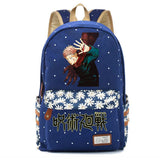 Jujutsu Kaisen Zip Backpack Canvas Schoolbag Travel Laptop Bag