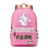 Jujutsu Kaisen Zipper Backpack Student Schoolbag Canvas Packsack