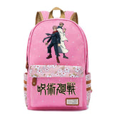 Jujutsu Kaisen Zipper Backpack Student Schoolbag Canvas Packsack