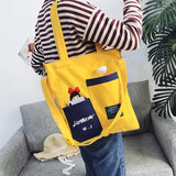 Anime Kiki's Service Canvas Shoulder Bag Large Capacity Handbags Women Bags
