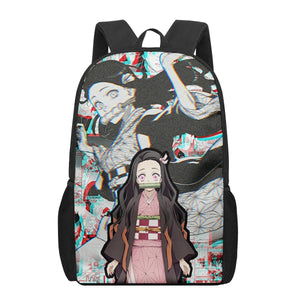 Kimetsu no Yaiba 3D Print School Bags for Kids Book Bag
