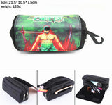 Anime Luffy Law Luffy Canvas Pencil Case Penbag Women Portable