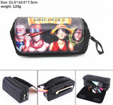 Anime Luffy Law Luffy Canvas Pencil Case Penbag Women Portable