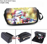 Anime Luffy Law Luffy Canvas Pencil Case Penbag Women Portable