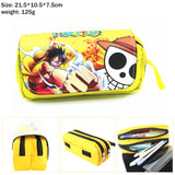 Anime Luffy Law Luffy Canvas Pencil Case Student Penbag Women Portable