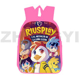 Anime Mikecrack Backpack 3D Pink Hot Game 16 Inch School Bag for Girl