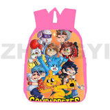 Anime Mikecrack Backpack 3D Pink Hot Game 16 Inch School Bag for Girl