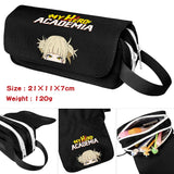 Anime My Hero Academia Deku Shoto Pencil Case Double Zipper School Bags