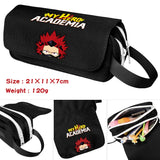 Anime My Hero Academia Deku Shoto Pencil Case Double Zipper School Bags