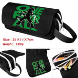 Anime My Hero Academia Deku Shoto Pencil Case Double Zipper School Bags