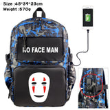 Anime My Neighbor Totoro Backpack Student Schoolbag USB Casual Travel Knapsack