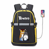 Anime My Neighbor Totoro Reflective Stripe USB Backpack
