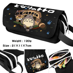 Totoro Pencil Case Student Waterproof Makeup Bag Portable Penbag