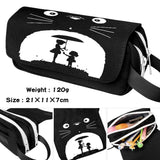 Totoro Pencil Case Student Waterproof Makeup Bag Portable Penbag