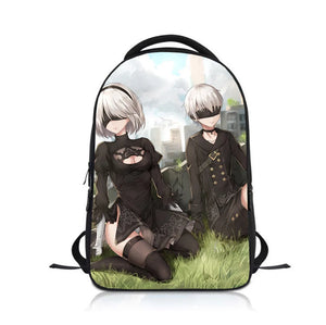Anime NieRAutomata Students Backpack School Bag Children Cartoon Knapsack