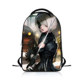 Anime NieRAutomata Students Backpack School Bag Children Cartoon Knapsack