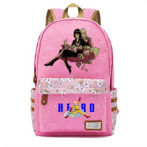 One Punch-Man Canvas Backpack Schoolbag Travel Laptop Bag