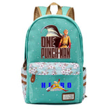 One Punch-Man Canvas Casual Backpack Student Zip Schoolbag Packsack