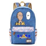 One Punch-Man Canvas Casual Backpack Student Zip Schoolbag Packsack