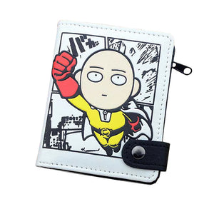 One Punch Man PU Zero Wallet/Coin Purse with Zipper Pocket