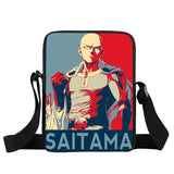 One Punch Woman Messenger Bag Saitama Genos Crossbody Bags Bookbag