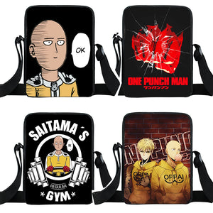 One Punch Woman Messenger Bag Saitama Genos Crossbody Bags Bookbag