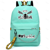 Anime Printing Backpack USB Charging Men Women Waterproof School Bag