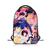 Anime Ranma Students Backpack School Bag Children Cartoon Knapsack Boys Girls
