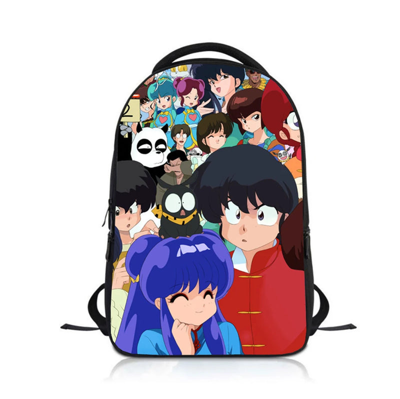 Anime Ranma Students Backpack School Bag Children Cartoon Knapsack Boys Girls