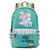 Anime Re:Life In A Different World From Zero Student Backpack