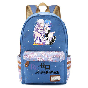 Anime Re:Life In A Different World From Zero Student Backpack